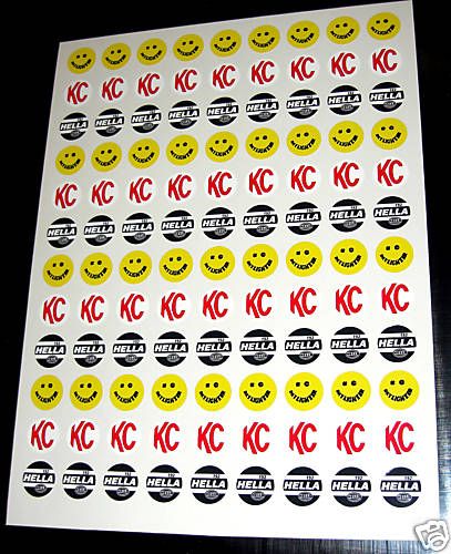 10th scale Spot Lights retro vintage style RC stickers decals  