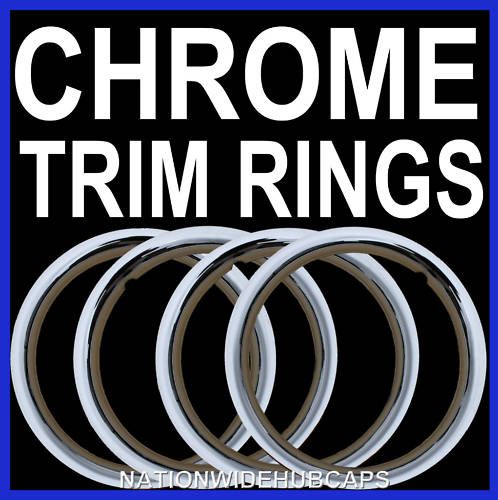   CHROME TRIM RINGS BEAUTY BANDS GLAMOUR WHEEL RIM STEEL WHEELS LUG RIMS