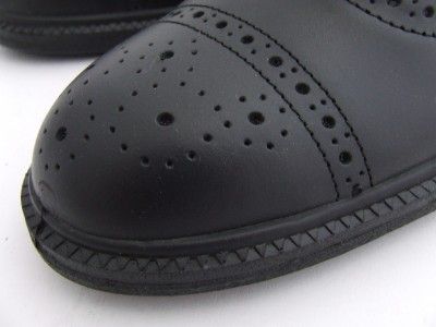 Mens Brogue Steel Toe Black Safety Work Shoes Catering  