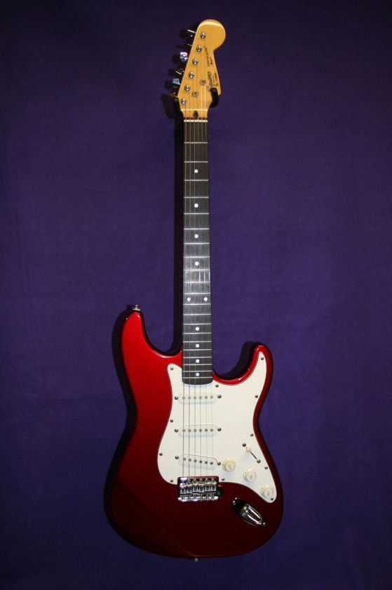1989 Fender Squier Squire Stratocaster Made in Korea candy apple red 