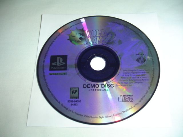   Disc ONLY for Wild ARMs 2 II PS1 Playstation game 711719448426  