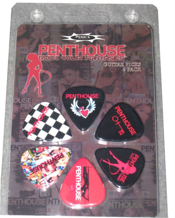 Penthouse Licensed 6 Collectable Guitar Picks  