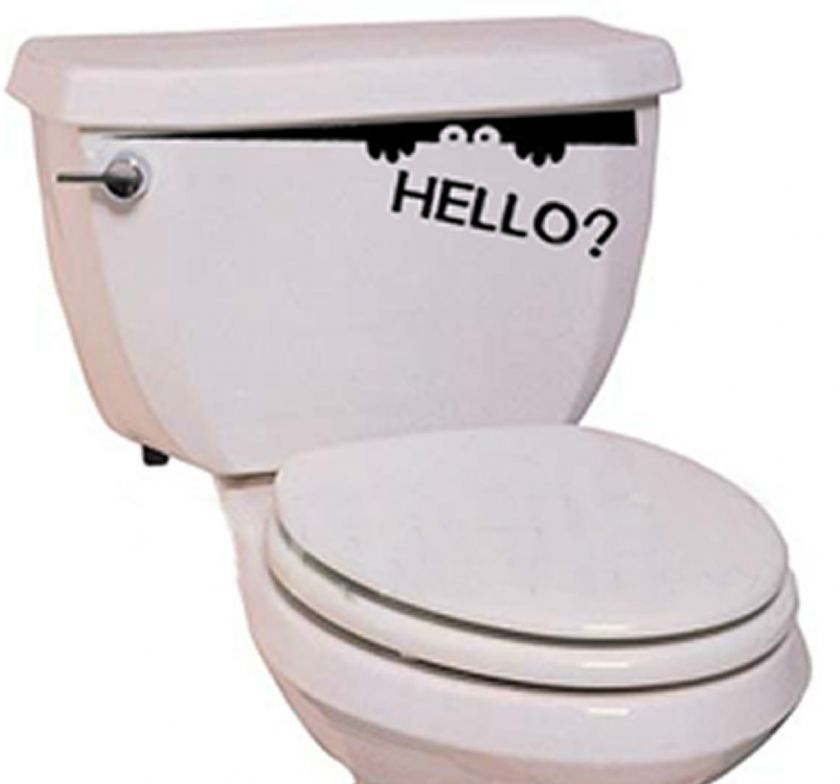 VINYL WALL ART Funny Toilet Bathroom / Wall Stickers B4  