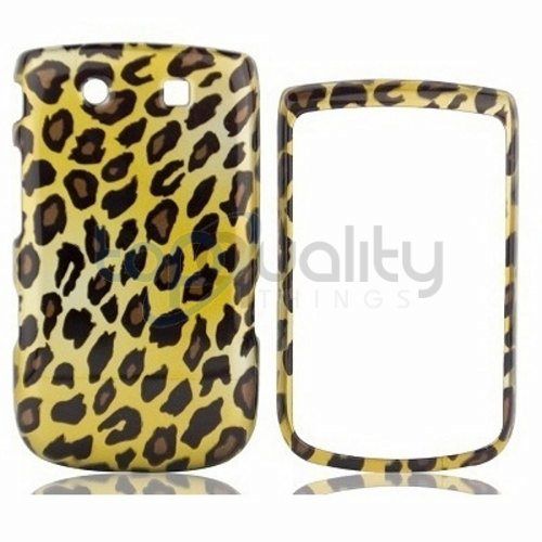 Yellow Leopard Hard Snap On Skin Cover Shell Case for Blackberry Torch 