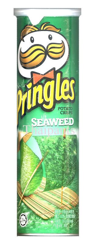 Pringles Snack potato Chips Flat Cut   SEAWEED  