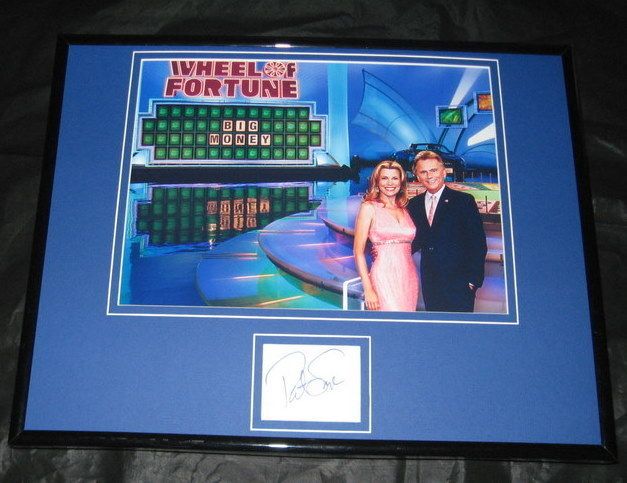 Pat Sajak Signed Framed 11x14 Photo Display JSA Wheel of Fortune 