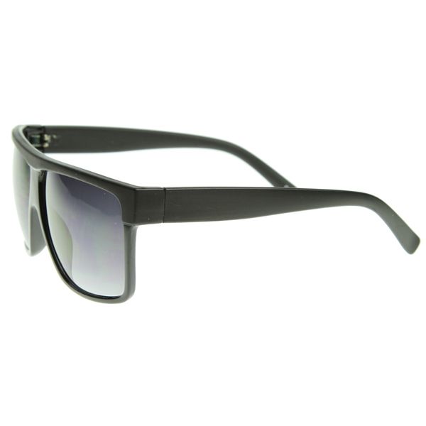   Inspired Large Flat Top Square Plastic Aviator Sunglasses  