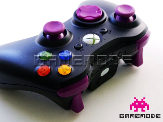 Xbox 360 Controller Purple Thumbsticks + MOD KIT  