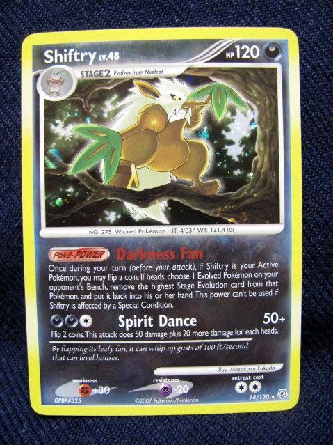 Pokemon Diamond & Pearl Card Shiftry Holo 14/130 Mint  