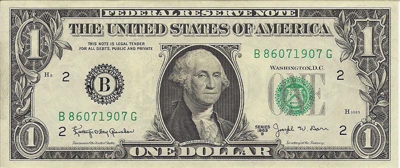1963 USA $1 Joseph Barr Dollar 1907  